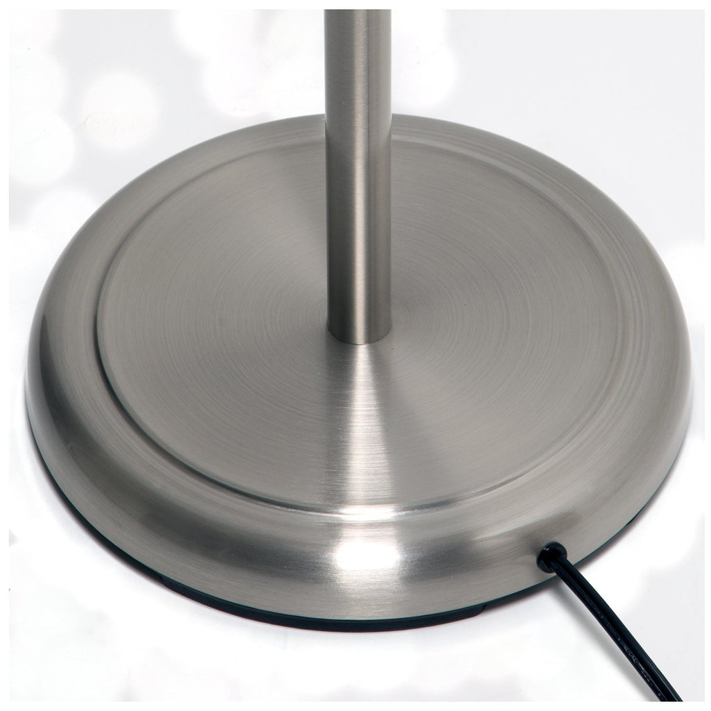 Three Lights Tree Lamp, 65", Satin Nickel