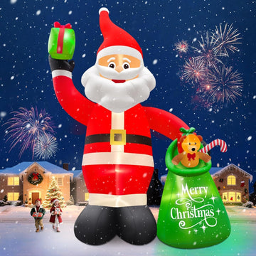 20FT Tall Christmas Inflatables Santa Claus