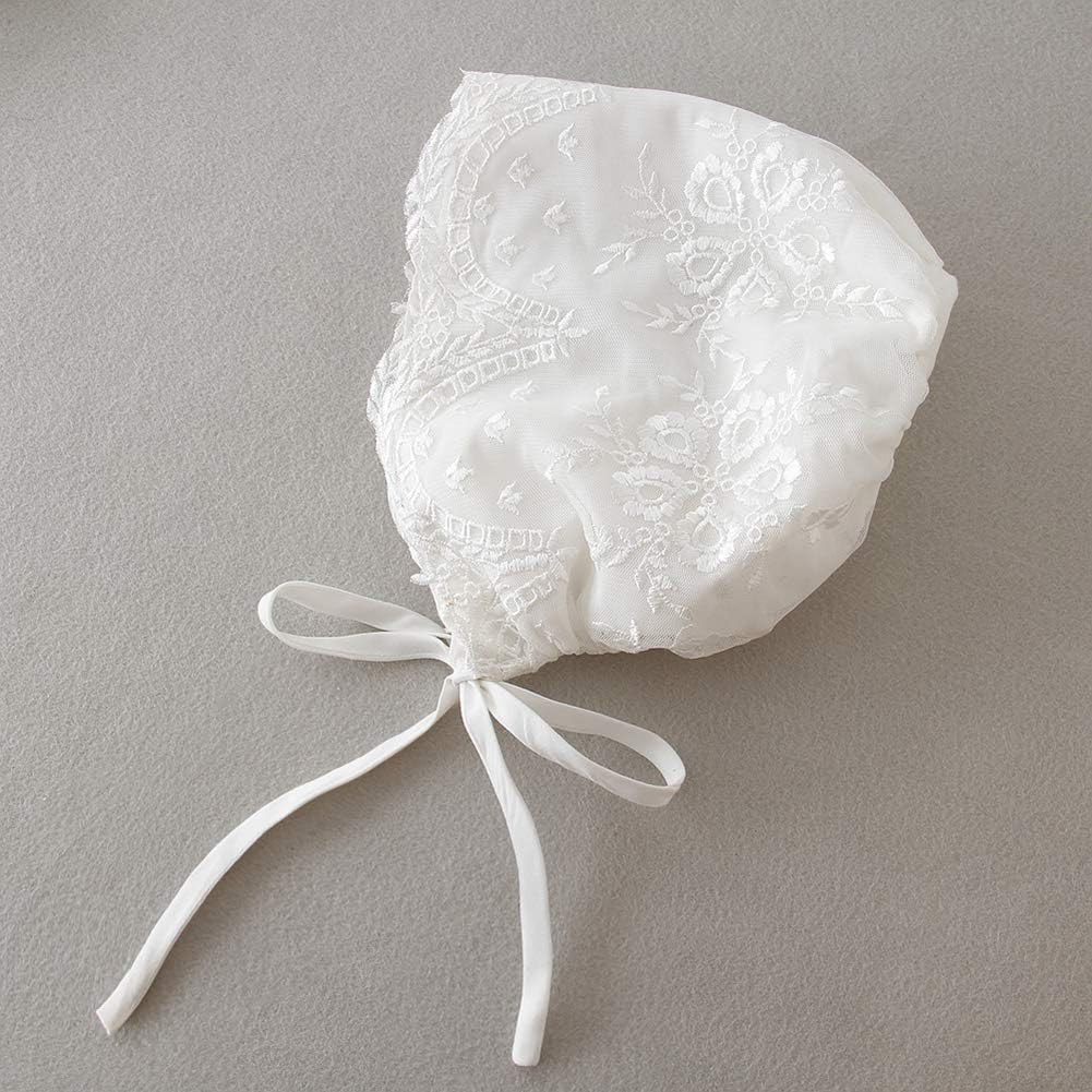 Baby Girls Christening Baptism Dress Special Occasions Lace Floral Embroidered Christening Gown