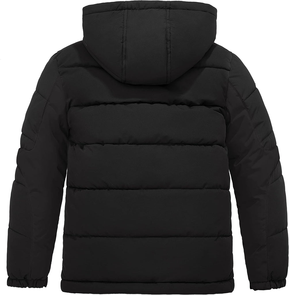 Boys' Puffer Jacket Soft Fleece Lined Winter Coat Outerwear Jacket