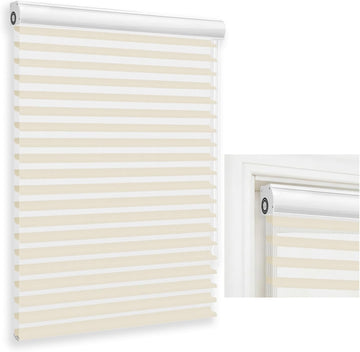 No-Drill Shangri-La Roller Shades -Blackout Blinds for Windows | Precision sizing, Day night shades, Three-layer