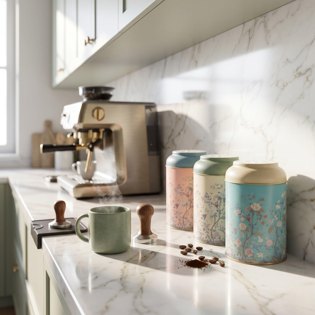 7 Pcs Bread Box Set Countertop and Canisters Sets for the Kitchen Ideal for Bread Basket Sugar Container Coffee