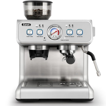 Dual Boiler Espresso Machine With Built‐In Burr Grinder
