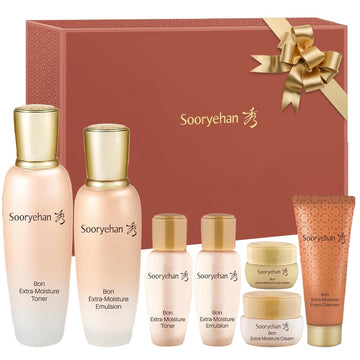 Bon Extra Moisture Korean Skin Care Gift Set (13.01 Fl Oz) - Luxury Premium High-end by LG Beauty. Hydrating Toner
