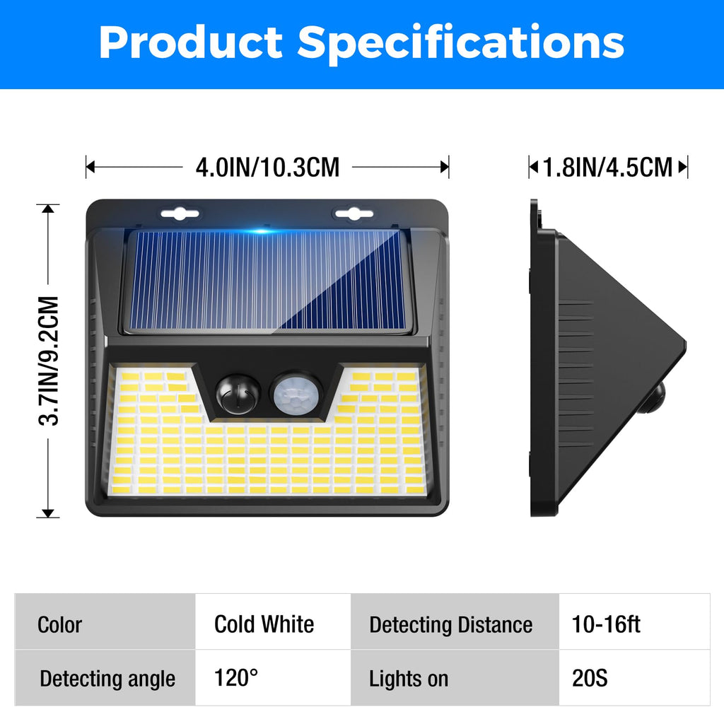 18 Pack/140 LED Solar Lights, Outdoor Waterproof, 3 Lighting Modes, Motion Sensor, Black