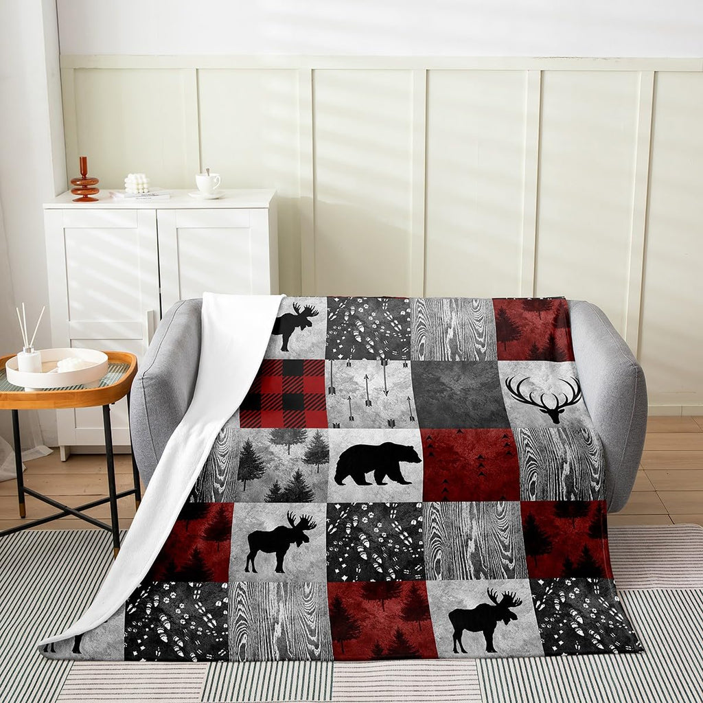 Cabin Lodge Blanket for All Seasons - Throw 50x60 Inch