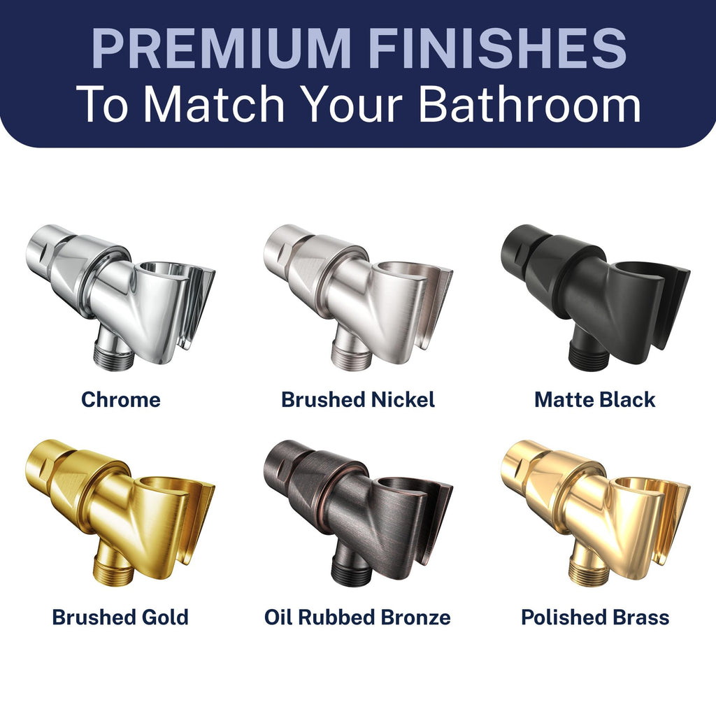 Metal Shower Head Holder for Handheld, Adjustable Wall Bracket
