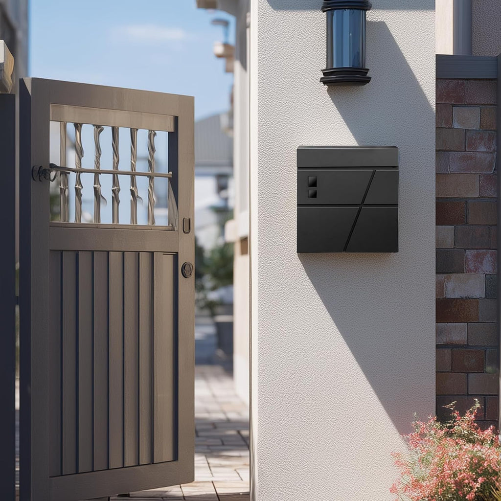 Wall Mount Mailboxes, Modern Drop Mailbox Key Drop Mail Box