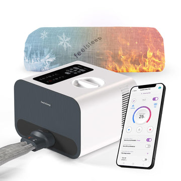 Feelsleep Electric Water Cooling and Heating Mattress Topper, Smart App Controlled Bed Temperature System 65-115°F