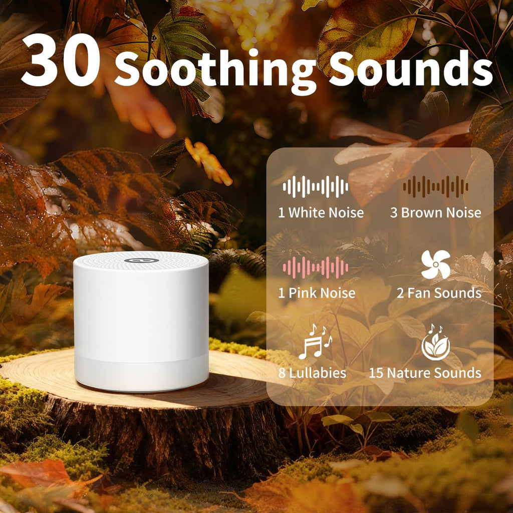 Sound Machine Mini White Noise Machine with 30 4 Timers Memory Function for Newborn Baby Kids Adults Portable