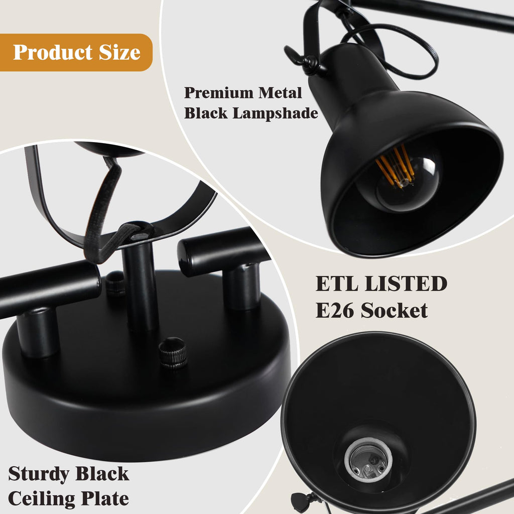 Track Lighting Fixtures Ceiling Black Track Lights 47.24"
