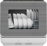 18" Portable Countertop Dishwasher with 152OZ Water Tank, 6 Preset Mode, Dishwasher Machine fits up 
