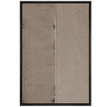 Framed Canvas Print Wall Art Geometric Gray Grunge Retro Color Blocks Abstract Shapes Illustrations Modern Art