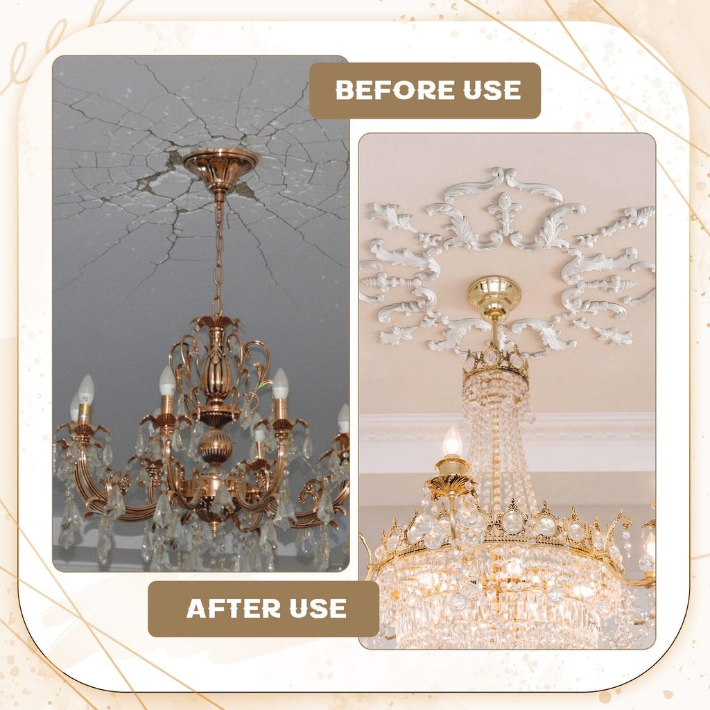 30.71 Inch Large Ceiling Medallion for Light Fixtures