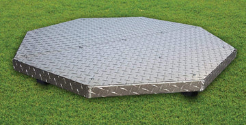 Deck Defender & Grass Guard MAX - Fire Pit Base & Heat Shield - Metal Fireproof Pad for Under Fire Pit - Heat