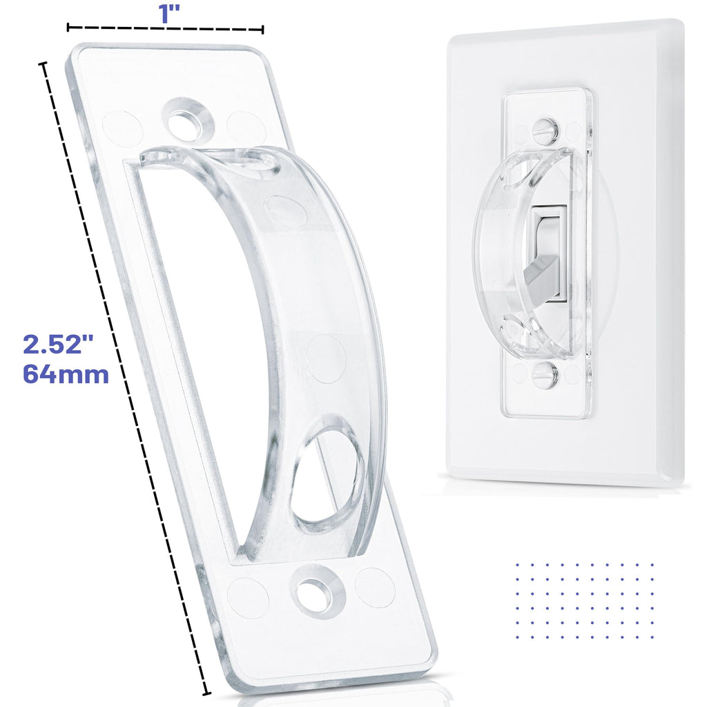 Light Switch Guard Cover, 12 Pack, Clear, Toggle Switch Cover, Child Proof