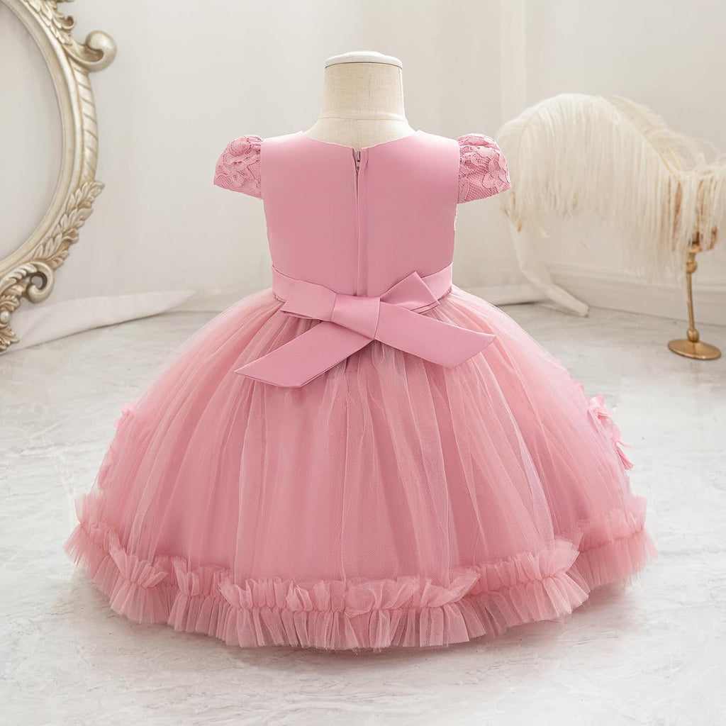Flower Girl Dress Lace Baby Girl Formal Pageant Dresses 3
