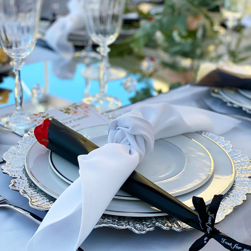 12 Pack Charger Plates, 12.7" Round Plastic Reef Plate Chargers with Flora Reef Design for Wedding Dinner Party