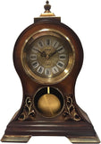 Le'raze Elegant, Decorative,Grandfather Clock Hand Painted Wood Modern Mantel with Swinging Pendulum Shelf,Tabletop,Desk,Buffet, Color...
