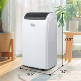 Portable Air Conditioner, 12,000 BTU Cooling, 9,000 BTU Heating for Rooms up to 550 Sq. Ft., Follow Me Remote