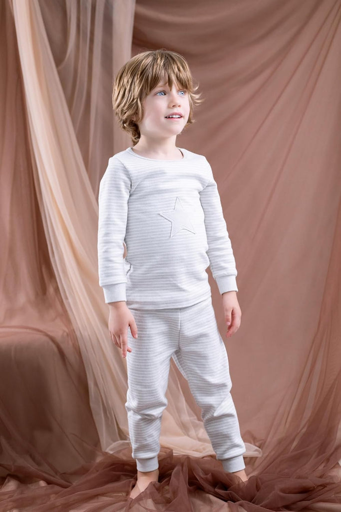 Modal Layette T-Shirt and Jogger Pants Play Set Outfit to Little Kid