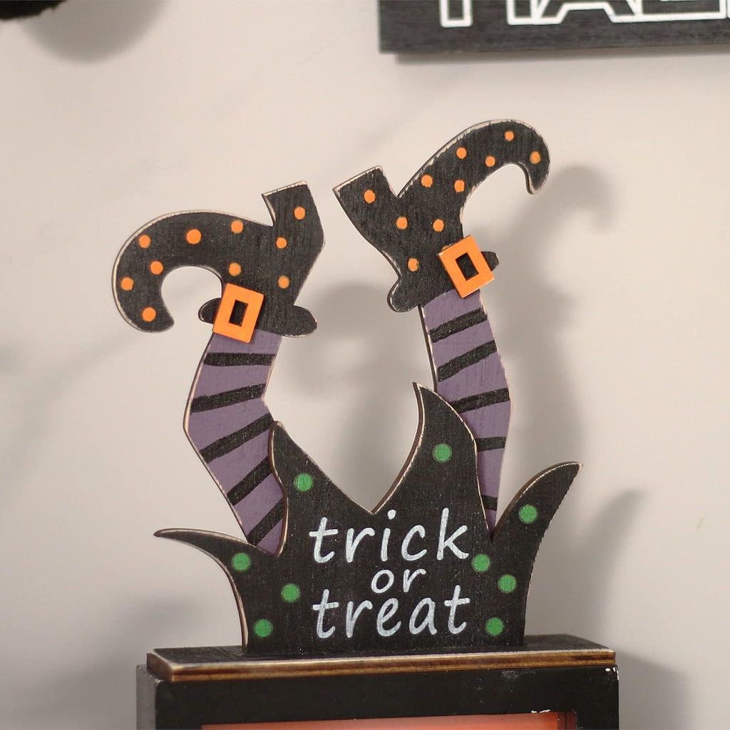 Halloween Witch/Ghost/Shoes Decoration Home Table Decor - Set of 5
