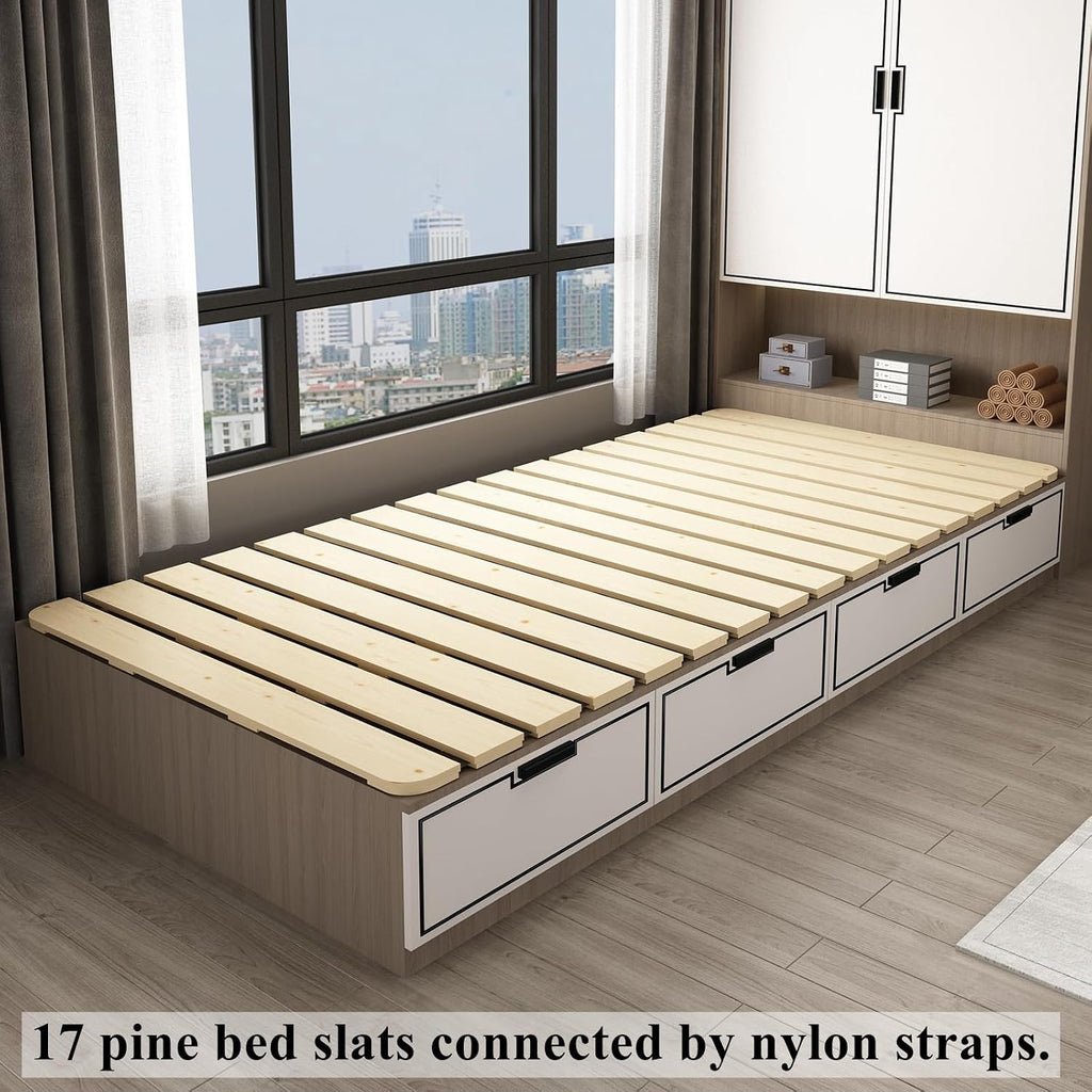 Foldable Floor Bed Frame for Japanese Futon Mattress