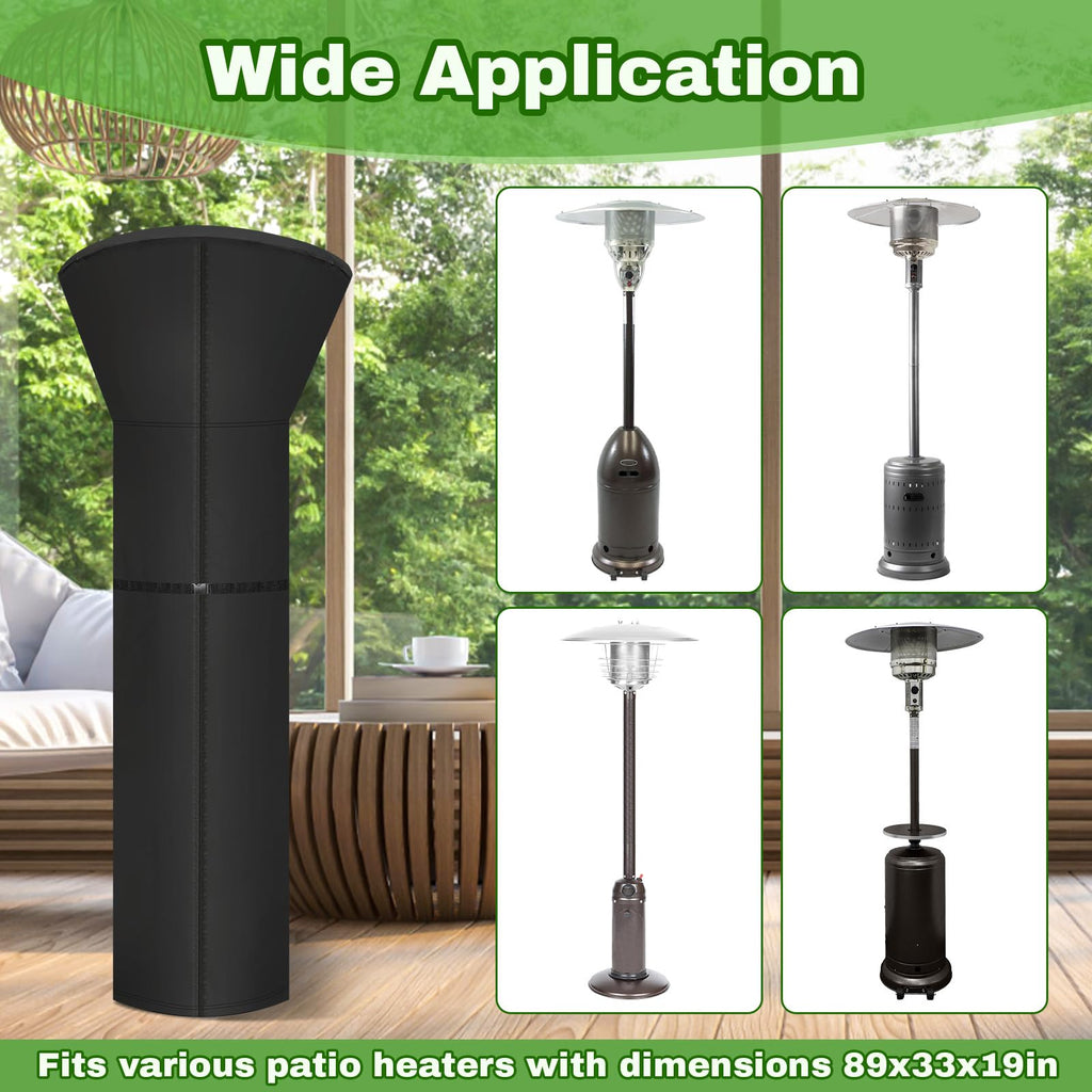 Patio Heater Cover, 420D Lamp Outdoor Cover for Standing Heater