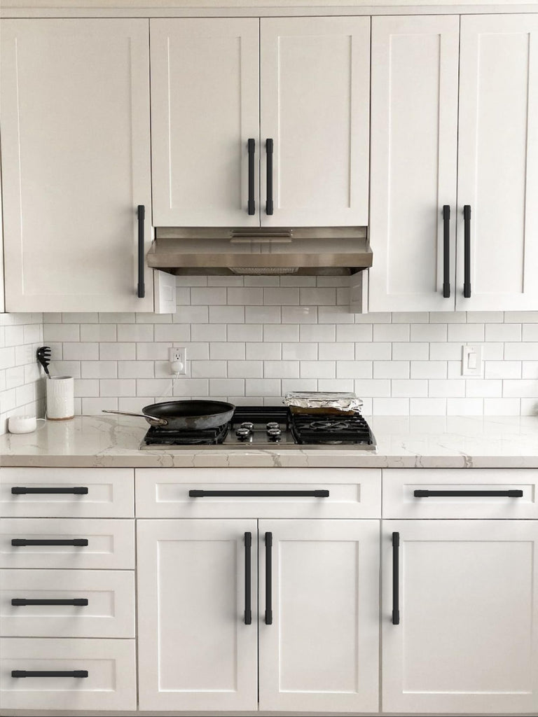 10 Pack Matte Black Cabinet Pulls 6.3 Inch(160mm) Kitchen Cabinet Handles Cabinet Hardware Drawer Pulls
