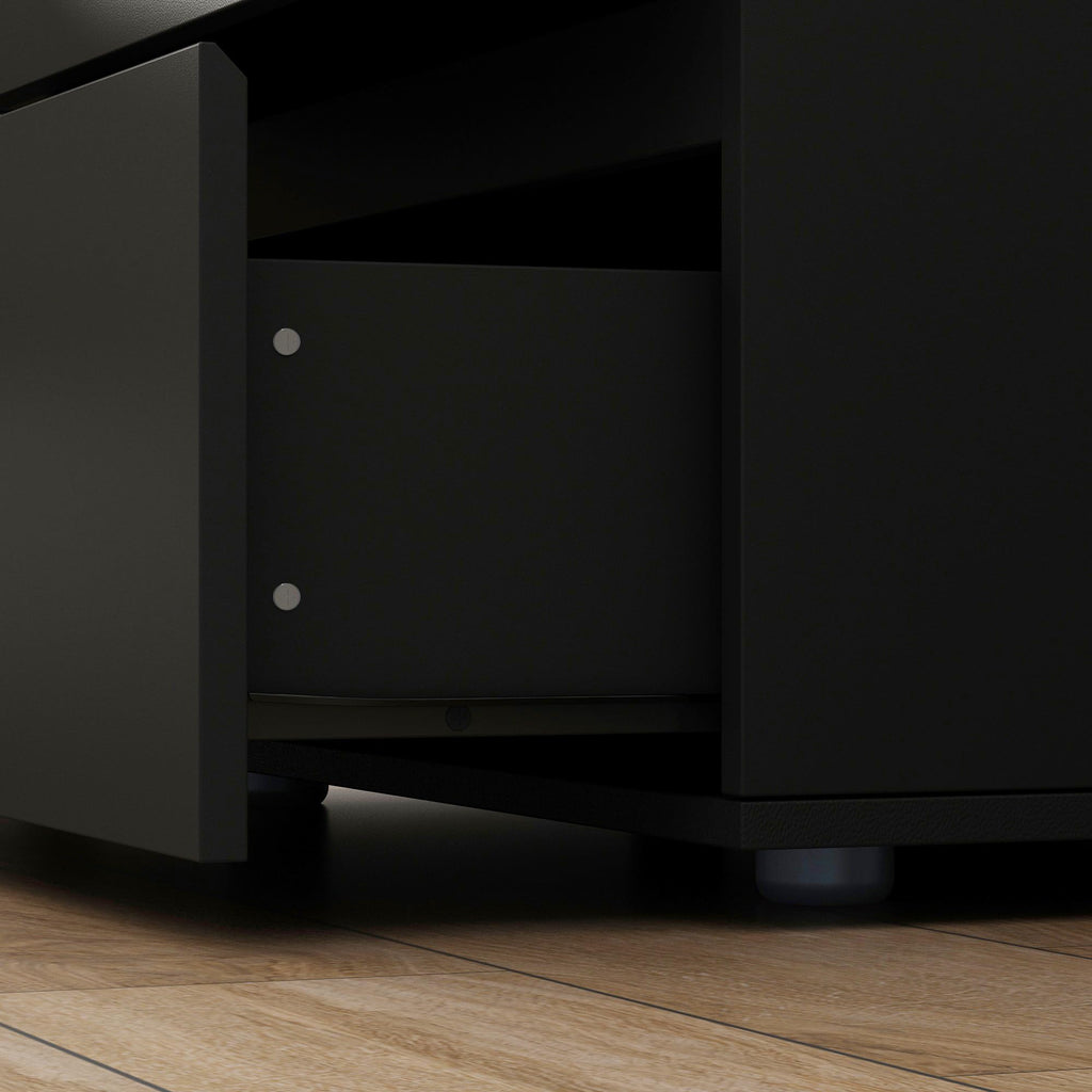 3 Drawer Dresser, Modern Chest of Drawers, Wooden Closet Storage Dresser Tower, Black