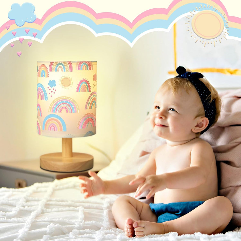 Rainbow Kids Table Lamp Kids Lamps for Girls Room