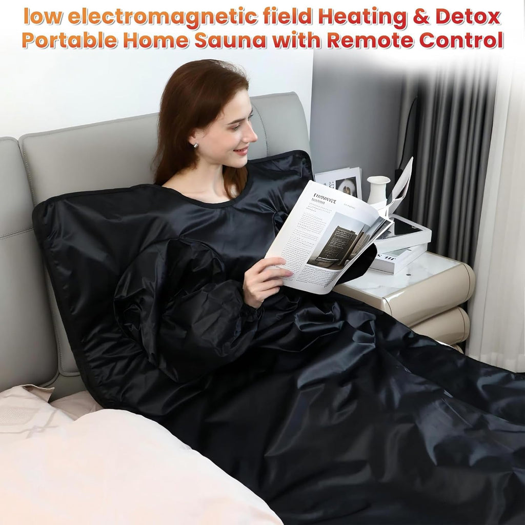 Lcoco&Dream Sauna Blanket, Dual-Sided Temperature Control, Relieves Fatigue, Enhances Skin Elasticity