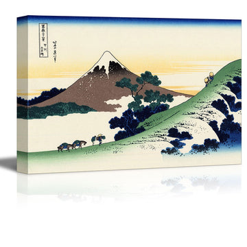 Thirty-six Views of Mount Fuji Inume Pass, Koshu by Katsushika Hokusai - Canvas Print Wall Art Famous Painting