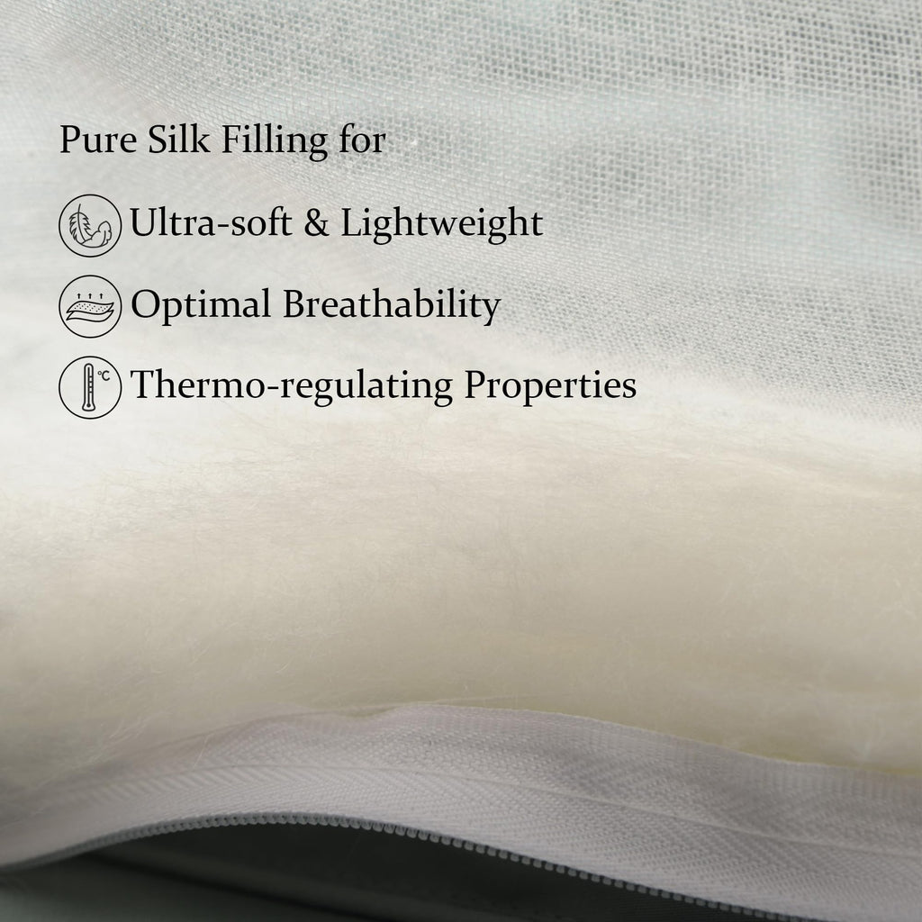 Tencel Silk Comforter for Summer (Lt Pewter, Queen)