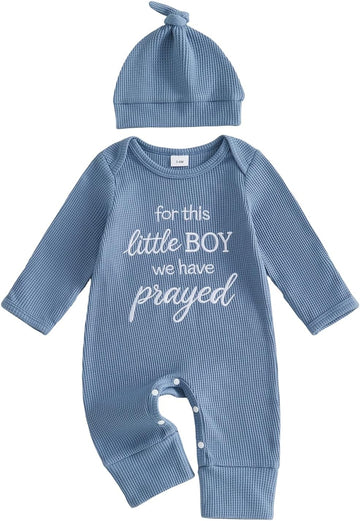 For This Child We Have Prayed Newborn Baby Girl Boy Romper Outfit