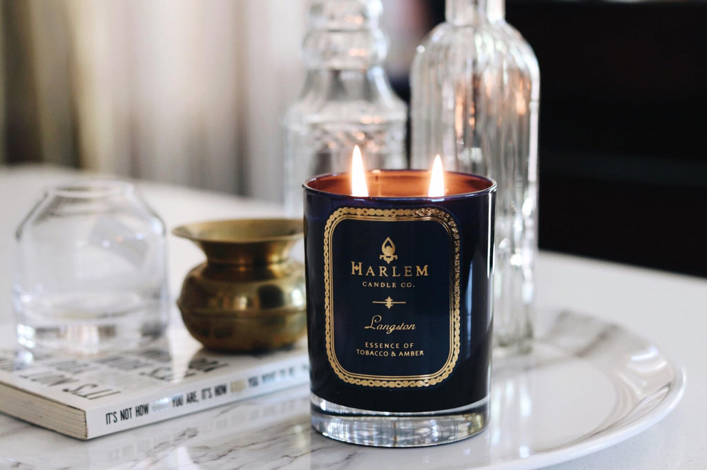 Langston - Luxury Scented Soy Candle, 11 oz - 80-Hour Burn Time | Jasmine, Sandalwood, Nutmeg, Clove, Vanilla