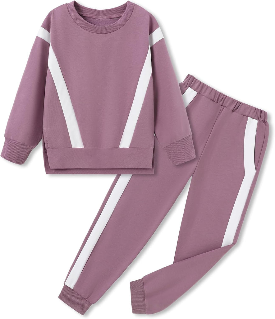 Girl Clothes 2 Piece Outfits Sweatsuit Fashion Sweatshirt Pants Set