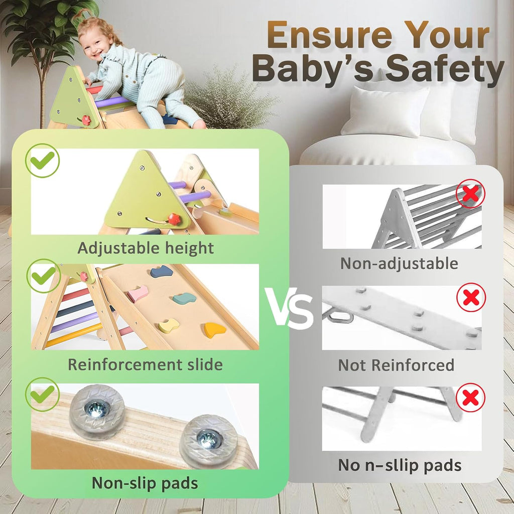 Triangle Set FoldableClimbing Toys for Toddlers 1-3
