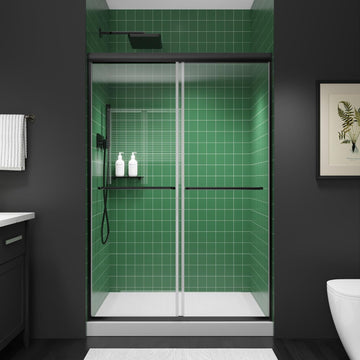 38 - 42 Inch W x 71 Inch H Semi-Frameless Pivot Shower Door