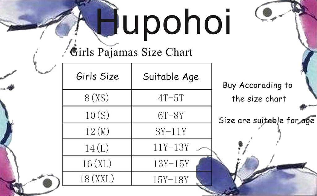 Big Girls Summer Cartoon Pajama Sets Cute Sleepwear 2pcs Shorts PJS