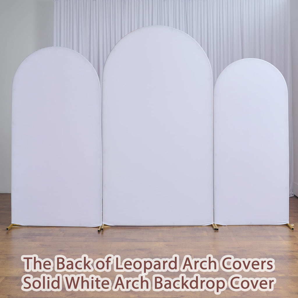 7.2ft 6.6ft 6ft Leopard Arch Backdrop Cover Set-﻿Cheetah Print Arch Covers