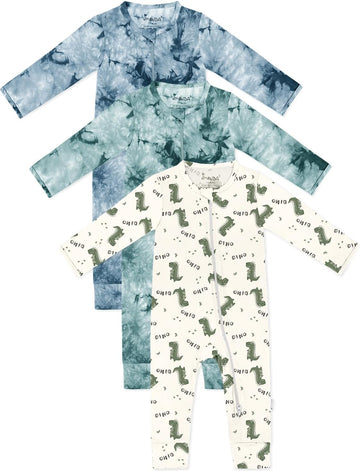 Baby Girl Boys Bamboo Rayon Pajamas,Footless Pjs