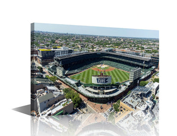 Chicago Wrigley Field Wall Baseball Stadium Skyline Canvas Wall Decor USA Sports Modern Wall Pictures Artwork