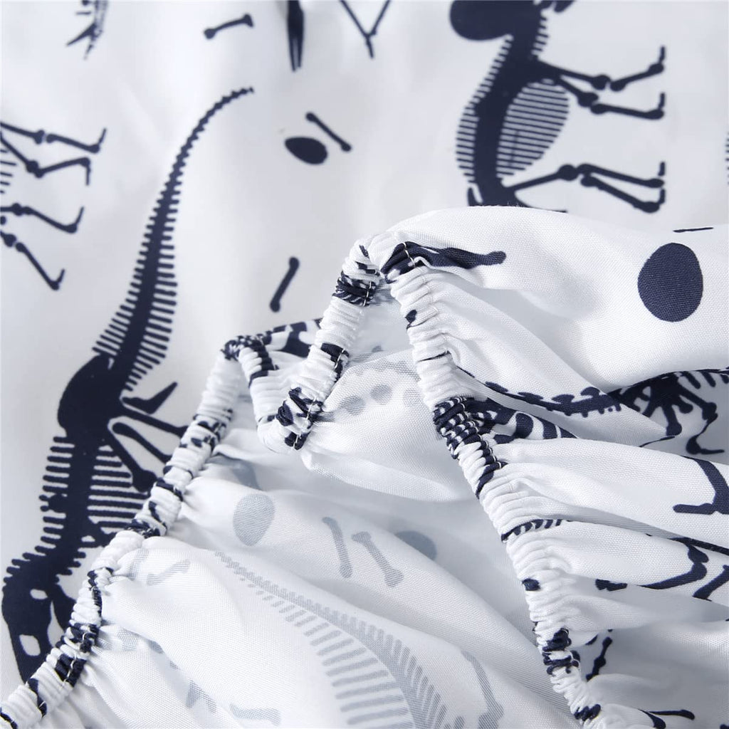 4-Piece Toddler Bedding Set Cartoon Jurassic Dinosaur Print Boys