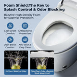 Smart Toilet with Foam Shield, Auto Open/Close Lid, Built-in Tank, 12" Rough In, Foot Sensor Flush, Warm Dryer