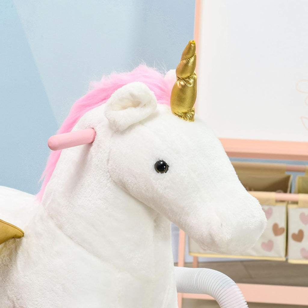 Kids Spring Rocking Horse Ride on Horse for Girls and Boys Pink