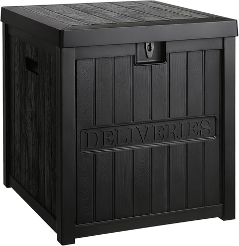 51 Gallon Package Delivery Box Secure Parcel Drop Box, Waterproof Deck Box