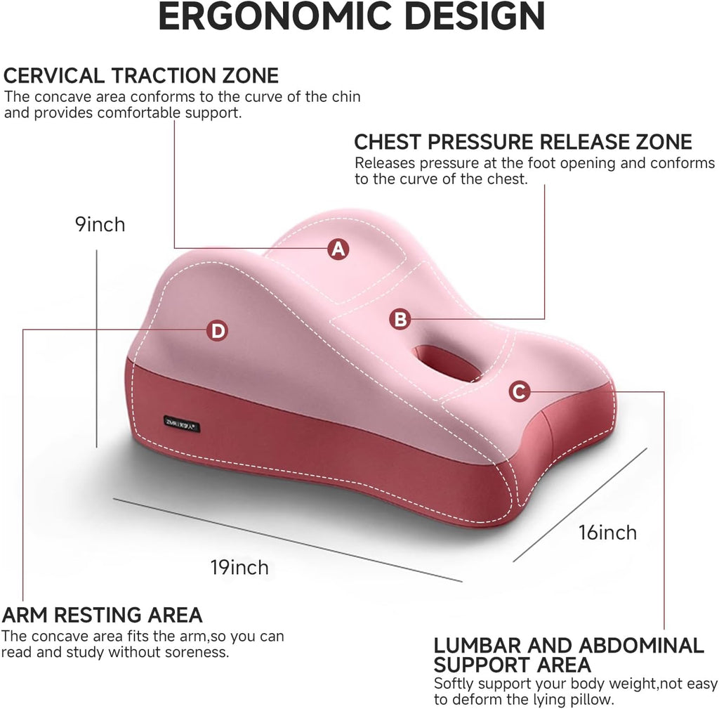 Multi-Position Wedge Pillow for Back Support,Multifunctional Positioning pad with Memory Foam can be Used for