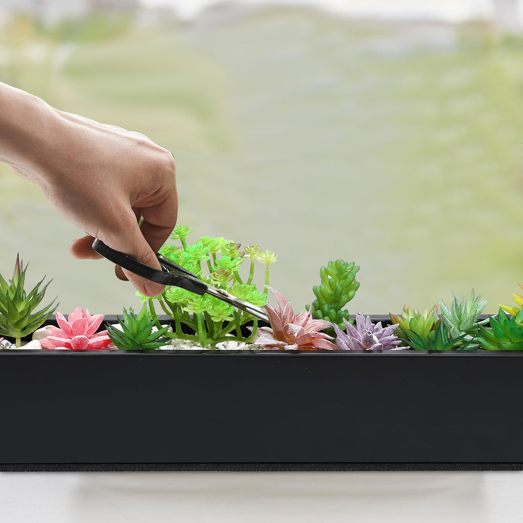 32 x 3.5 x 3.5 Inch 1 Pcs Long Rectangular Planter Box, Black
