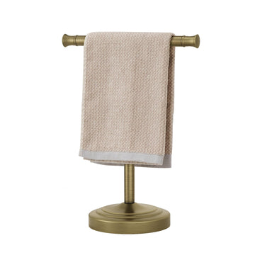 Antique Brass Hand Towel Holder Stand Countertop Towel Rack